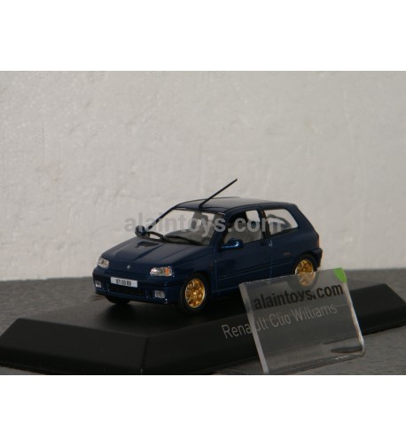 Modellino Norev Renault Clio Williams 1996 Blu Metallizzato Scala 1:43