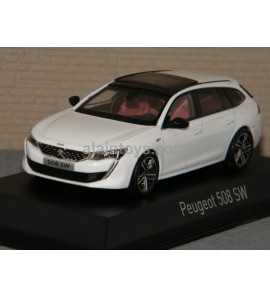 PEUGEOT 508 SW GT 2018 Pearl White NOREV 1/43 Ref 475826